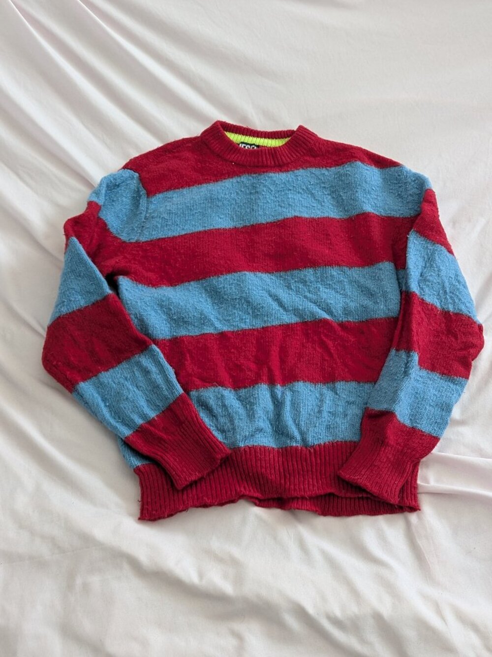 Diesel Blue Striped Wool K-Elgin Sweater S